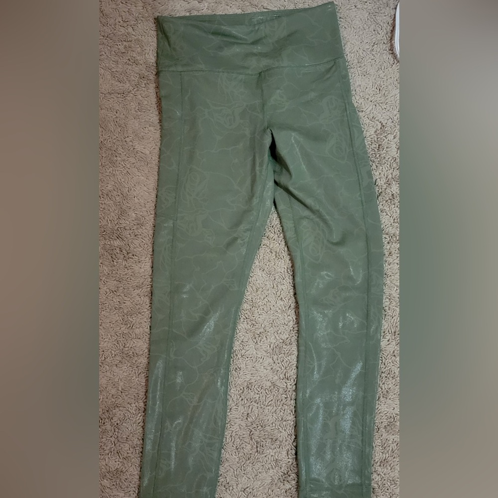 ZYIA Olive Patterned Leggings